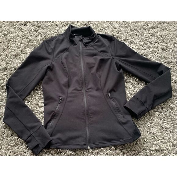 ZELLA BLACK DEFINE FULL ZIP SWEATSHIRT TRACK JACKET SZ M - Picture 2 of 8